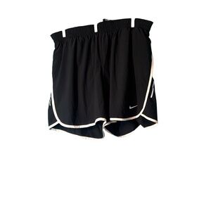 NWOT-Nike Women's Black Athletic Shorts with White Trim